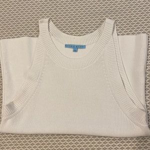NWOT Antonio Melani, white halter sweater top, size L